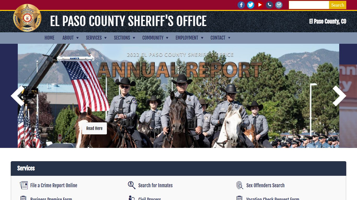 Front Page | El Paso County Sheriff